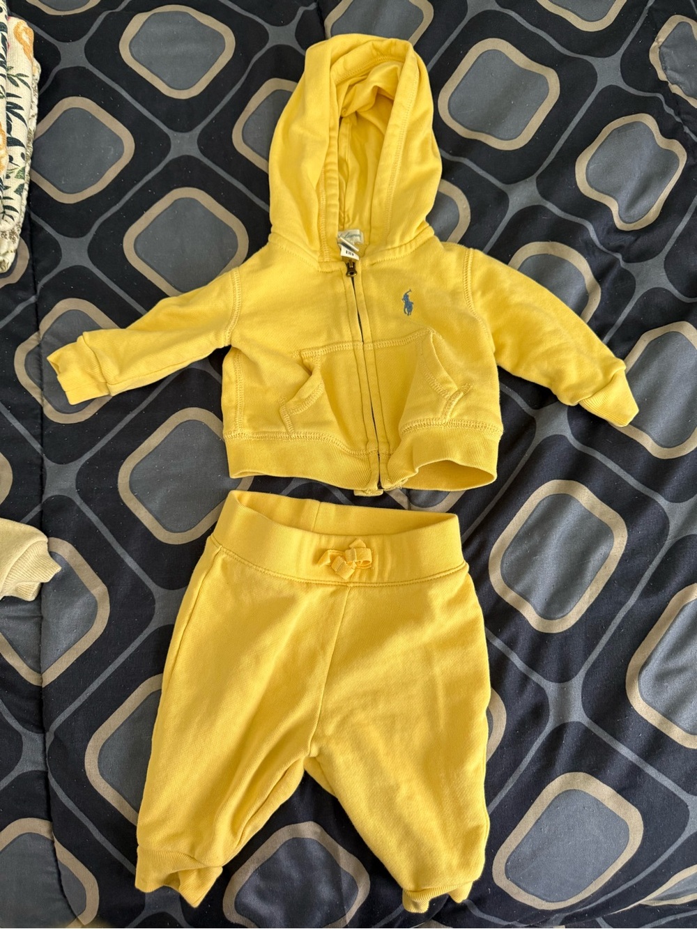 Ralph Lauren Yellow Hoodie & Jogger Set